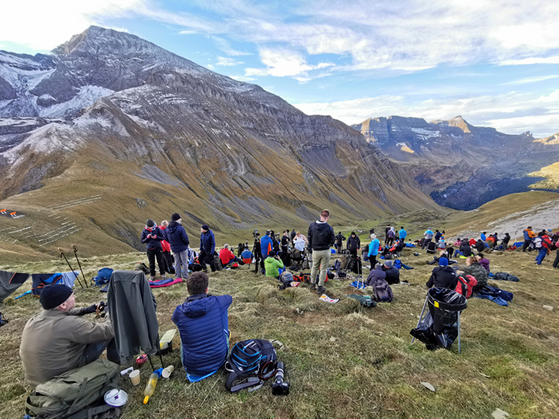 AXALP airshow full of photographers in 2023