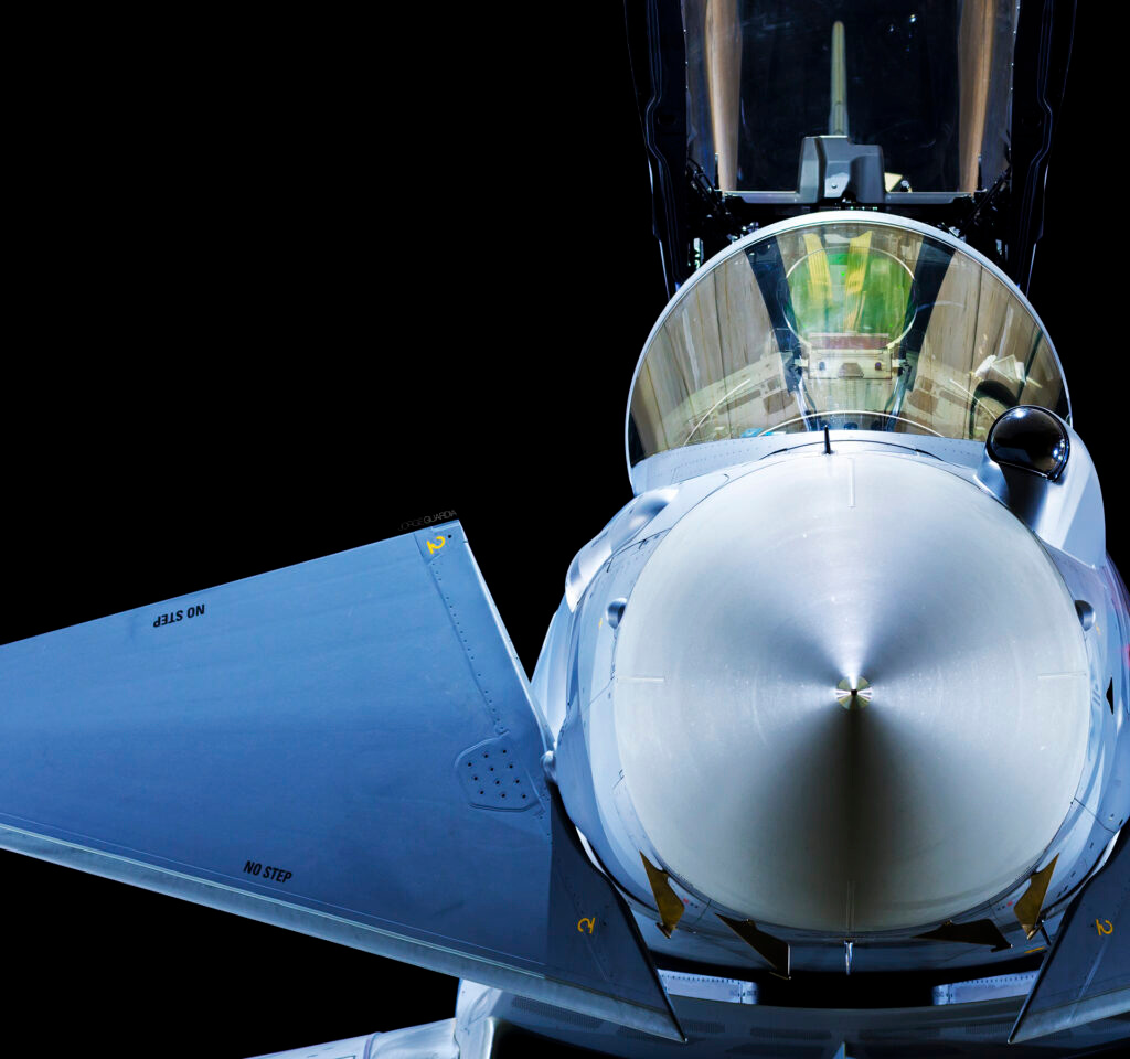 Spanish Air Force Eurofighter Typhoon from Ala 14 at night in Albacete